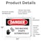 Signmission This Machine Starts Automatically Danger Sign, Vinyl Decal, 24in W x 18in L, 2PK OS-2PACK-DS-D-1824-L-1590 - alternate 3